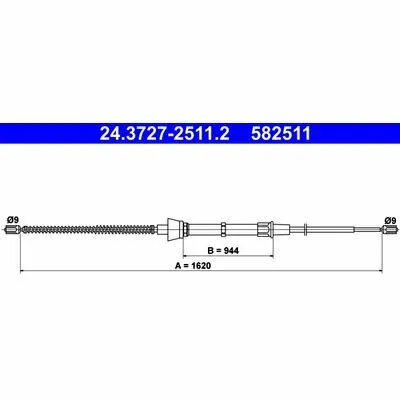 Offerta ATE 24.3727-2511.2 Cavo Comando, Freno Stazionamento