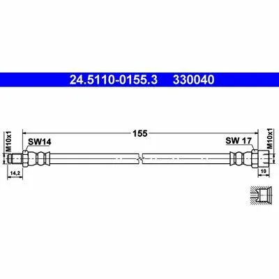 Offerta Limitata ATE 24.5110-0155.3 Flessibile del Freno