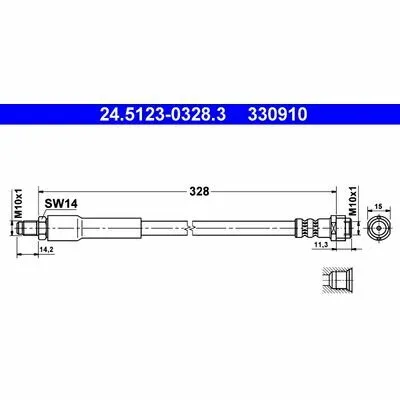 Offerta Limitata ATE 24.5123-0328.3 Flessibile del Freno