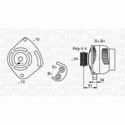 Offerta Lampo MAGNETI MARELLI 063377030010 Alternatore