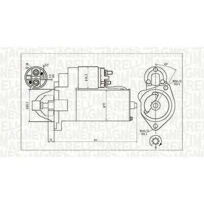 Spedizione Espresso MAGNETI MARELLI 063720624010 Motorino d‘Avviamento