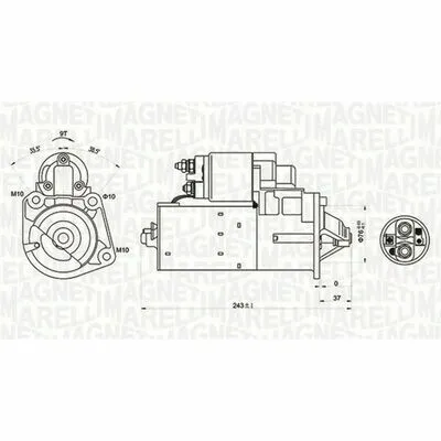 Reso Gratuito MAGNETI MARELLI 063720680010 Motorino d‘Avviamento