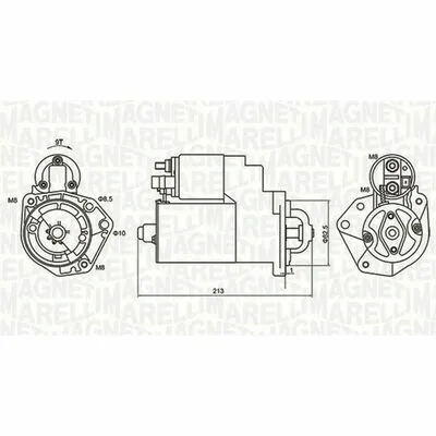 MAGNETI MARELLI 063720880010 Motorino d‘Avviamento Prezzo Ridotto