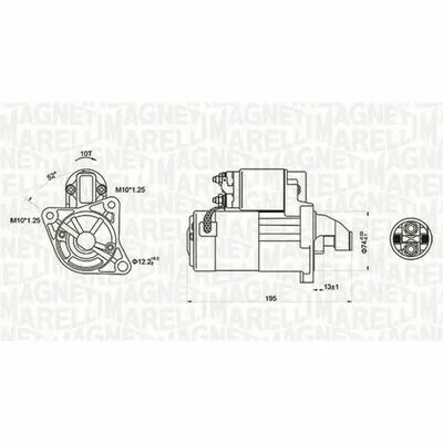 Pagamento Sicuro MAGNETI MARELLI 063721096010 Motorino d‘Avviamento