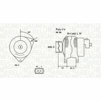 MAGNETI MARELLI 063731317010 Alternatore Affare