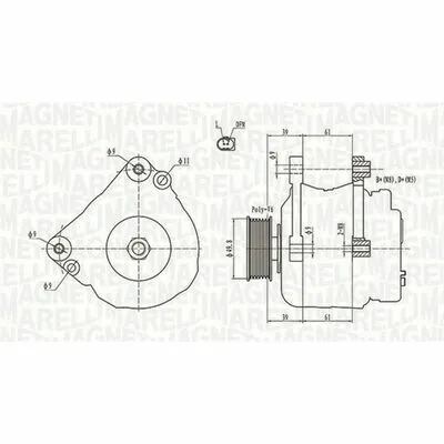 MAGNETI MARELLI 063731729010 Alternatore Promozione
