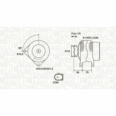 MAGNETI MARELLI 063731904010 Alternatore Nuovo Arrivo