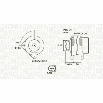 MAGNETI MARELLI 063731905010 Alternatore Affare