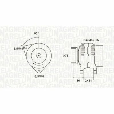 MAGNETI MARELLI 063731919010 Alternatore Promozione