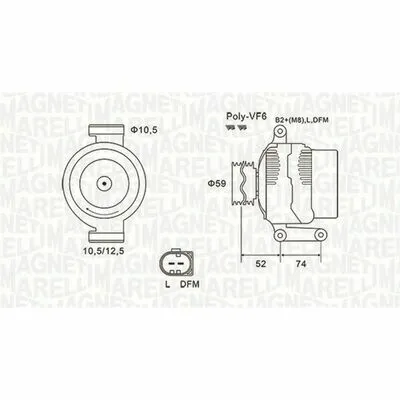 Non Perdere MAGNETI MARELLI 063731928010 Alternatore