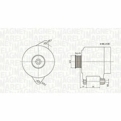 A Buon Prezzo MAGNETI MARELLI 063738250010 Alternatore
