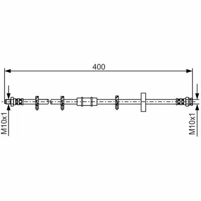 BOSCH 1 987 476 413 Flessibile del Freno Spedizione Espresso