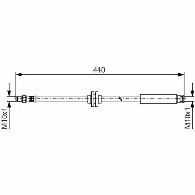 BOSCH 1 987 481 484 Flessibile del Freno Sconto