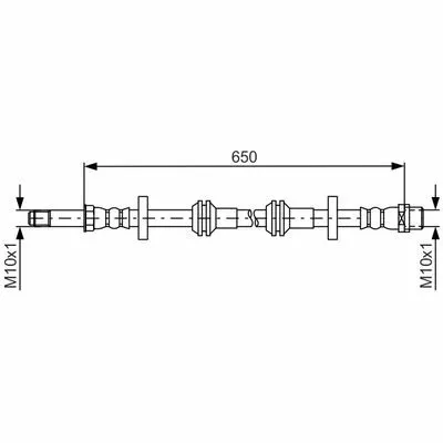 Pagamento Sicuro BOSCH 1 987 481 690 Flessibile del Freno