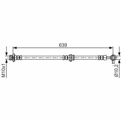 Solo Oggi BOSCH 1 987 481 696 Flessibile del Freno
