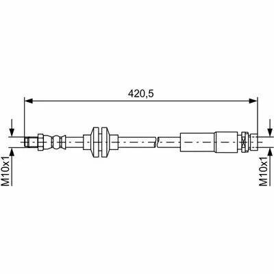 BOSCH 1 987 481 739 Flessibile del Freno Non Perdere