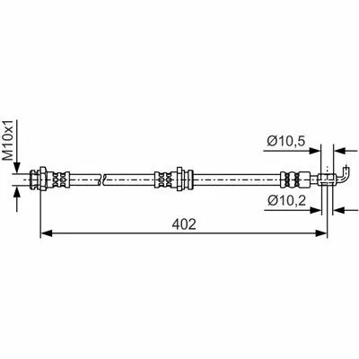 BOSCH 1 987 481 A46 Flessibile del Freno Promozione Esclusiva