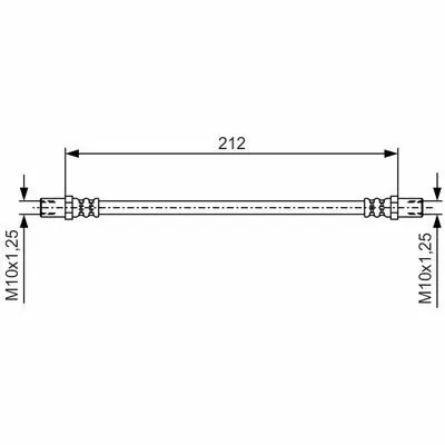 BOSCH 1 987 481 A50 Flessibile del Freno Saldi