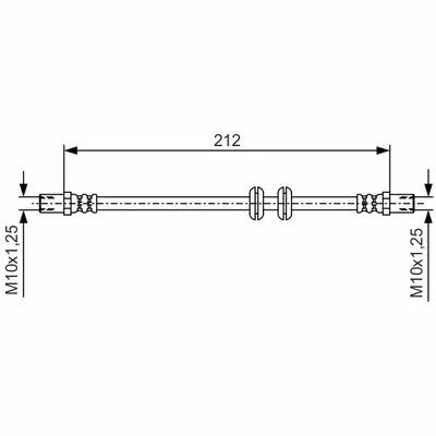Promo Stagionale BOSCH 1 987 481 A51 Flessibile del Freno
