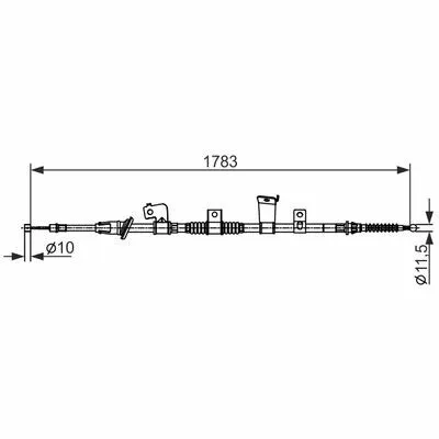 Ultime Pezzi BOSCH 1 987 482 571 Cavo Comando, Freno Stazionamento