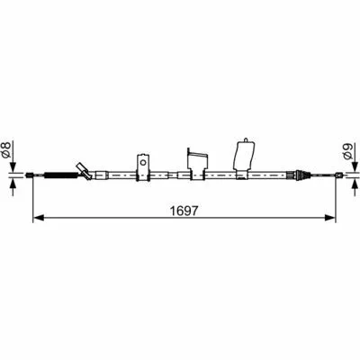 Ultimissimo Modello BOSCH 1 987 482 627 Cavo Comando, Freno Stazionamento