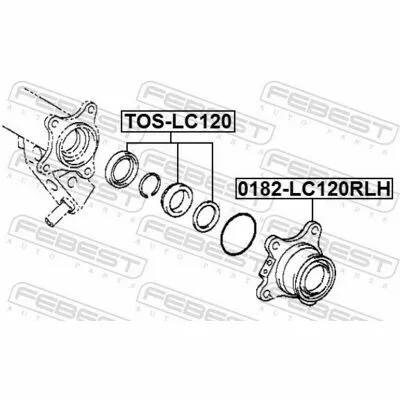 Prezzo Ridotto FEBEST TOS-LC120 Cuscinetto, Albero Primario