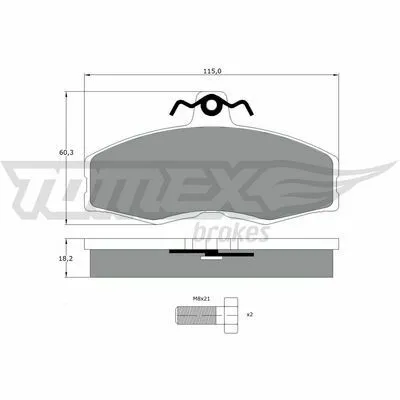 TOMEX BRAKES TX 10-27 Kit Pastiglie Freno, Freno a Disco Offerta Limitata