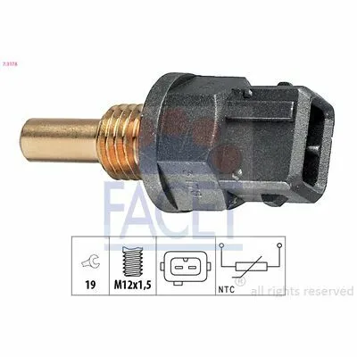 Pagamento Sicuro FACET Made in Italy - OE Equivalent 7.3178 Sensore, Temperatura Refrigerante